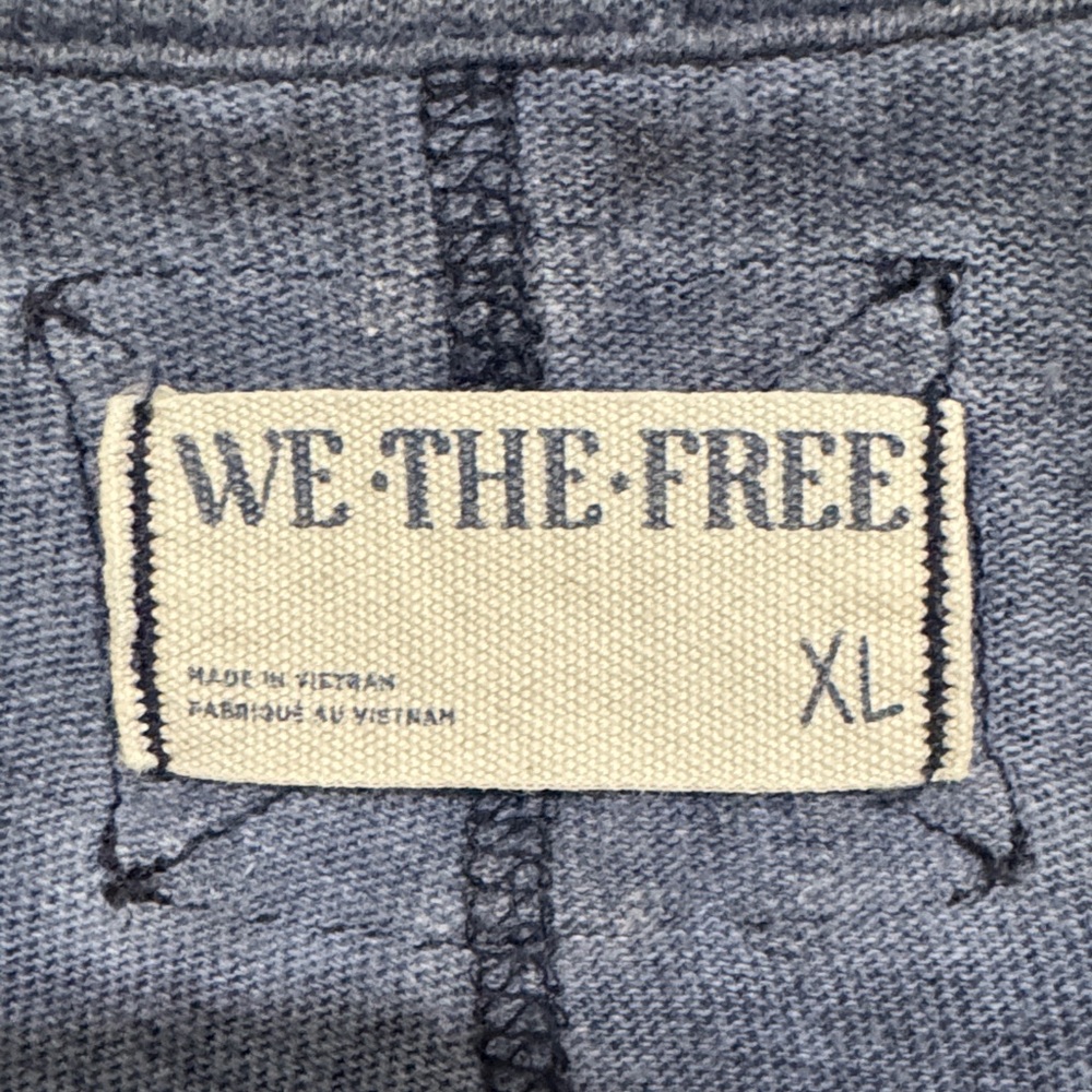 Free People Dark Blue Riley Tee - Women’s XL - Picture 2 of 5
